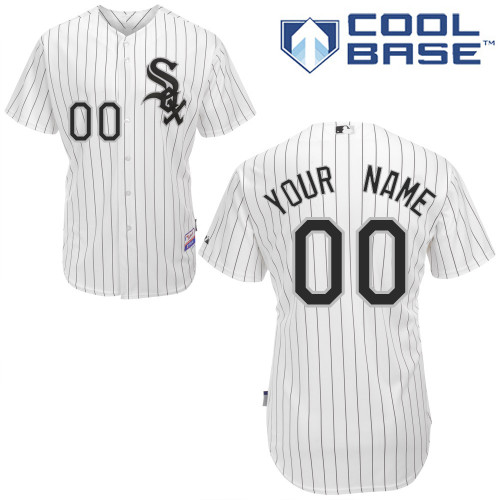 Customized Chicago White Sox MLB Jersey-Men's Authentic Home White Cool Base Baseball Jersey